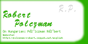 robert polczman business card